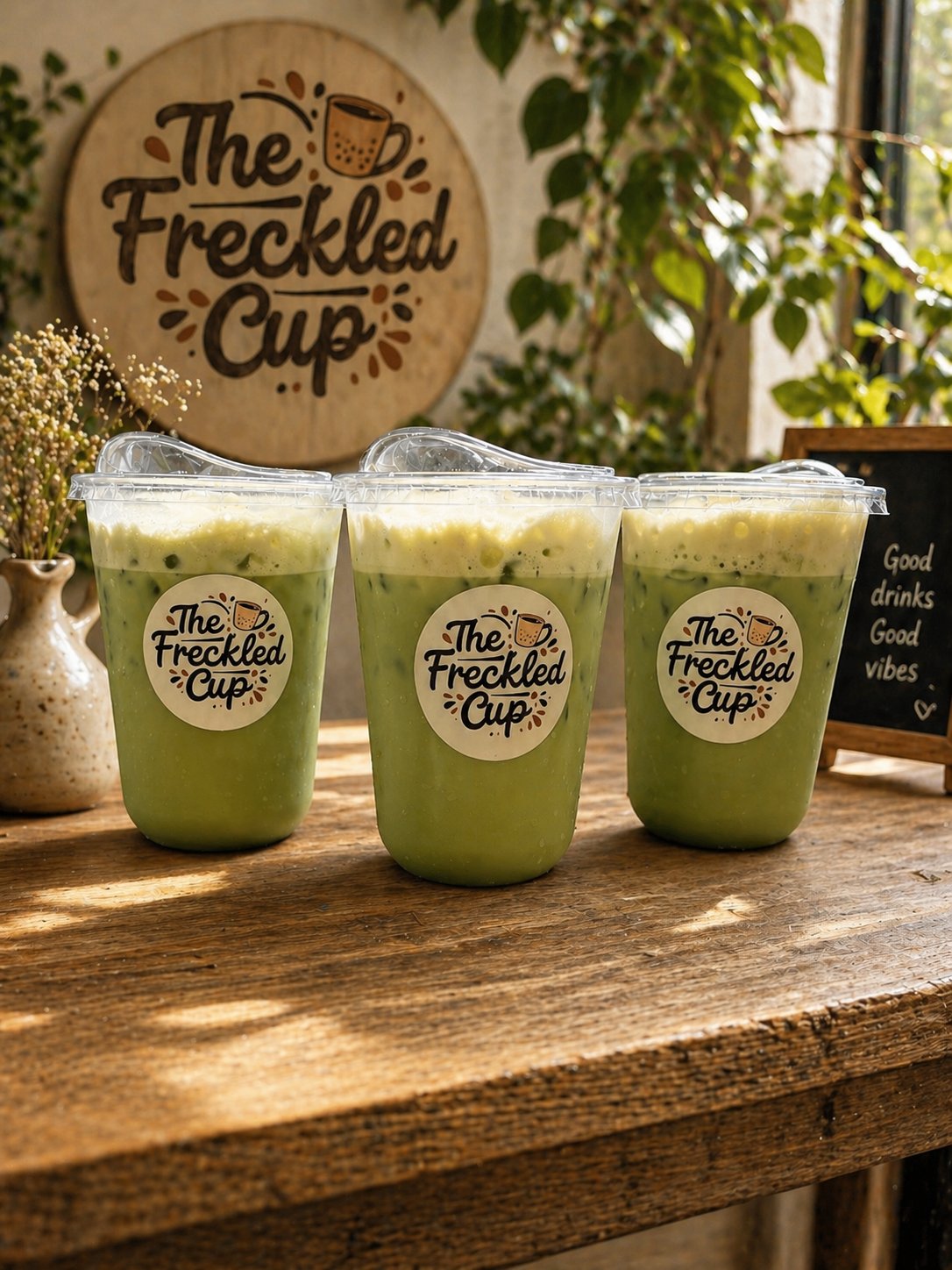 The Freckled Cup Iced Matcha — Top Seller