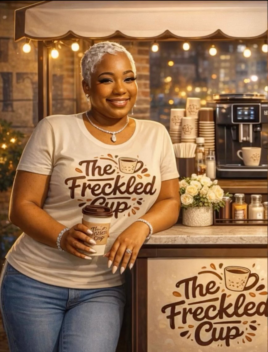 Tahisha, owner of The Freckled Cup
